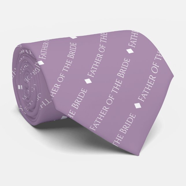 Far i Bride Tiled White Text om Lavender Slips (Rullad)
