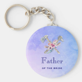 Far i briden Watercolor Tomahawk Nyckelring