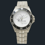 Far i Bröllop-groomisporter med gift Monogram Armbandsur<br><div class="desc">Far i Groom Bröllop ger Monogram Sports Watch. Klicka på Anpassa den här mallen om du vill anpassa den snabbt och enkelt med monogrammet initial, namn och bröllop. Far i Groom Bröllop Gift Monogram Sports Watch, som är en del av överordnad gåssamling, med en liknande Far av Briden, vaktvakt i...</div>