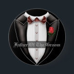 Far i Bröllopsfesten Groom Knapp<br><div class="desc">*Anpassa med texten.</div>