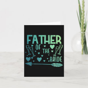 Far i bron och Groom Tees Bröllop Anniver Kort