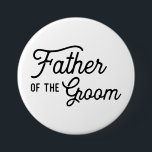 Far i Brudens sida-förmånen Groom Bröllop Knapp<br><div class="desc">En Far av Groom-knappen för far i ditt liv till bära. Ändra enkelt namn och datum på baksidan. Behöver du mer anpassningsbar för din bröllopsdag? Om du behöver några samordningsposter (tack, kort osv.) kontaktar du mig för en anpassningsbar. ****Om du vill ha min hjälp med anpassningsbarna ska du inte ställe...</div>
