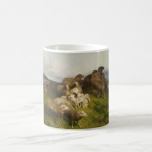 Får i en ängsmark (senast i augusti Friedrich Sche Kaffemugg