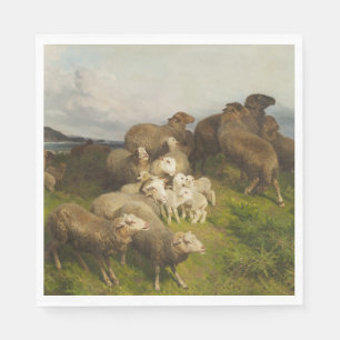 Får i en ängsmark (senast i augusti Friedrich Sche Pappersservett
