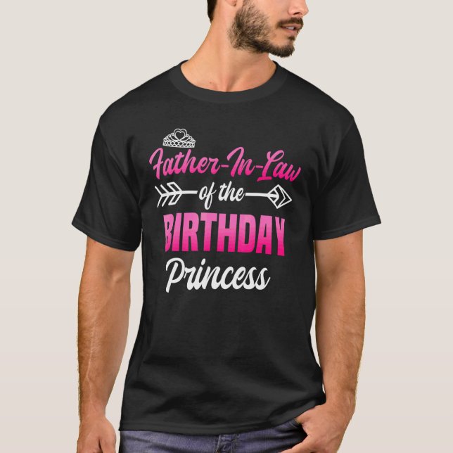 Far i födelsedagspausen Princess Party T Shirt (Framsida)