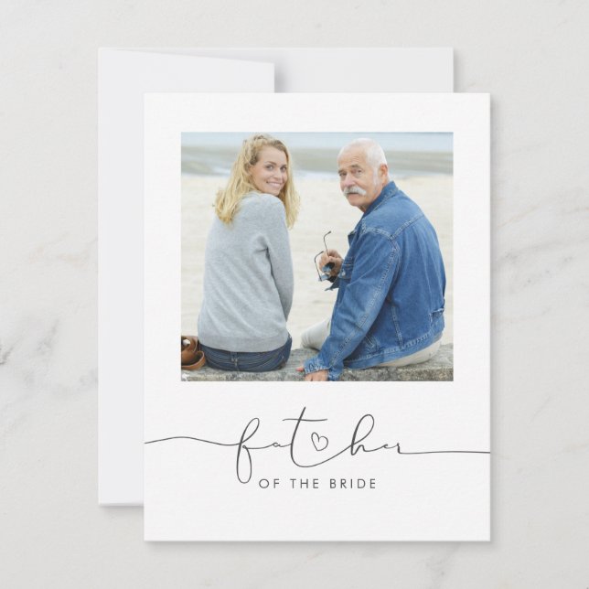 Far i fotografiet för Bröllop-morgonmeddelandet (Framsida)