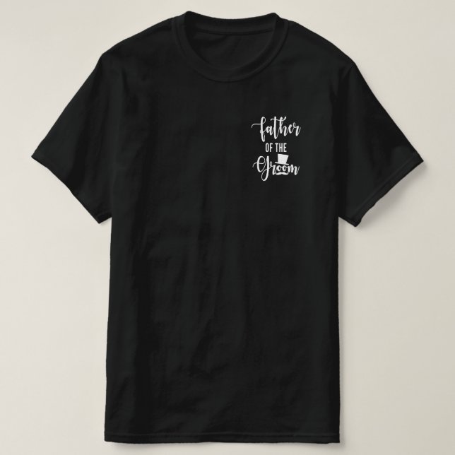 Far i Groom Bröllop T Shirt (Design framsida)