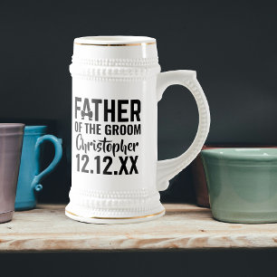 Far i Groom eller Bride Bröllop Beer Stein Sejdel