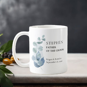 Far i Groom Eucalyptus Greenery Bröllop Kaffemugg