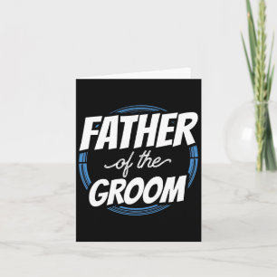 Far i Groom Ord Bachelor Party Bröllop Kort
