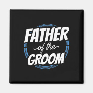 Far i Groom Ord Bachelor Party Bröllop Magnet