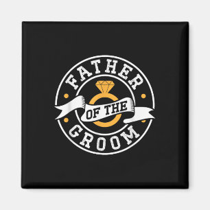 Far i Groom Ord Bachelor Party Bröllop Magnet