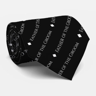 Far i Groom Repetating White Text on Black Slips