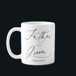 Far i Groom Script-kaffe Mugg<br><div class="desc">Far i Groom-presenten har "far i bruden" i chicens manusskrift.</div>