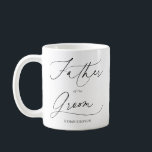Far i Groom Script-kaffe Mugg<br><div class="desc">Far i Groom-presenten har "far i bruden" i chicens manusskrift.</div>