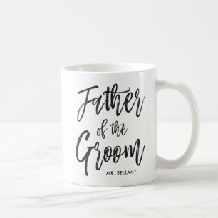 Far i Groom Script Stil Personligt bröllp Kaffemugg