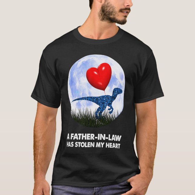 Far i Högerna Rex Dinosaur Humor T Shirt (Framsida)