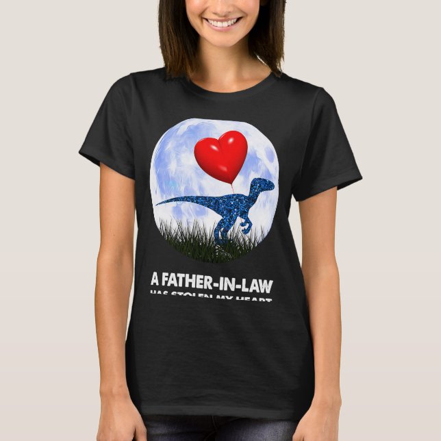 Far i Högerna Rex Dinosaur Humor T Shirt (Framsida)