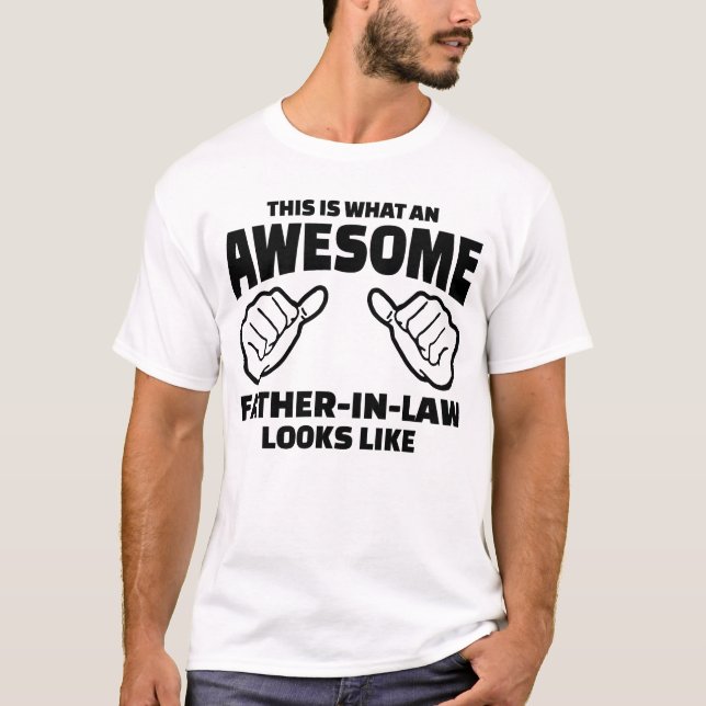 Far-i-juridik-gåva - Fantastisk-Far-in-law T Shirt (Framsida)