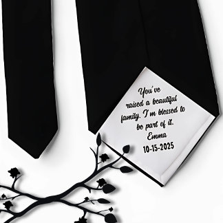Far i juridik Gift från Bride Neck Tie Slips