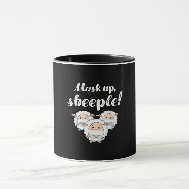 Får i mask | Djur älskare Perfekt Gift Mugg (Center)