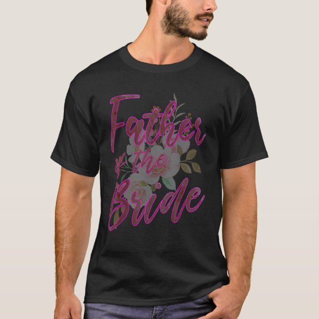 Far i Möhippan Bride Matching Family Bröllop T Shirt (Framsida)