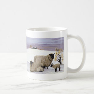 Får i vinter kaffemugg