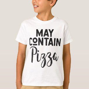 Får innehålla Pizza Funny Pizza Deep Dish Älskare T Shirt