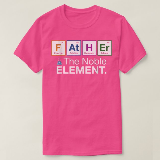 Far Inslag Gift for Pappa Fars dag Science T Shirt (Design framsida)