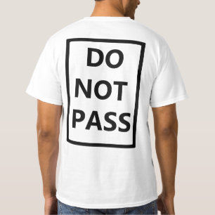 FÅR INTE PASS Running eller Tävling Shirt Tee Shirt