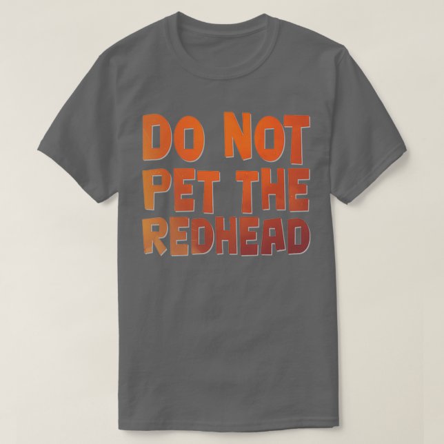Får inte rödhårig 2 t shirt (Design framsida)