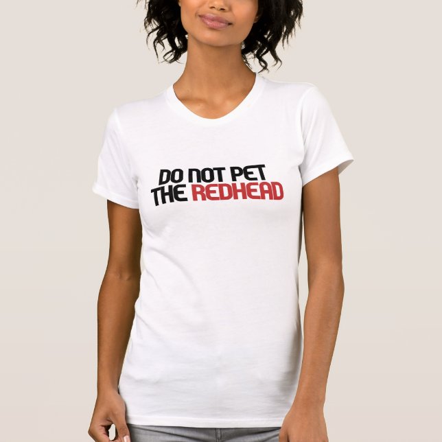 Får inte rödhåriget t-shirt (Framsida)