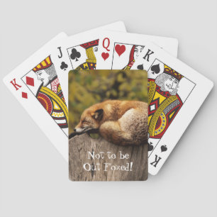 Får inte sändas ut Foxa Fox Animal Pacards Casinokort