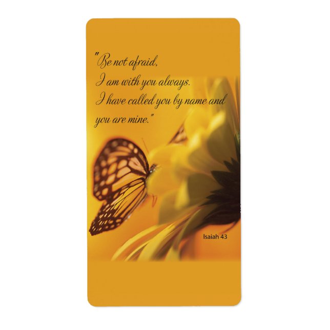 Får inte vara en fet Religiösa-fjäril på Daisy Fraktsedel (Framsidan)