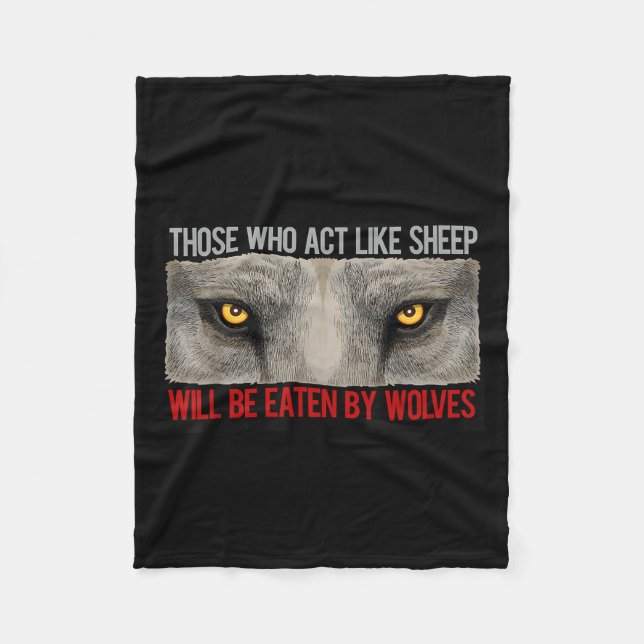 Får inte vara Varger, var stark, Masculinity Mo Fleecefilt (Framsidan)