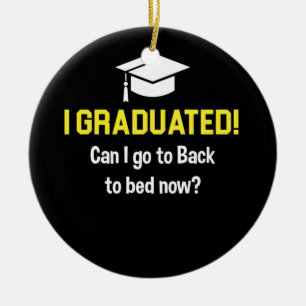 Får jag åka till Bed Now 2022 Student Studenten? Julgransprydnad Keramik