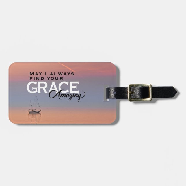 Får jag alltid hitta din Grace Fantastisk Christia Bagagebricka (Horisontell Framsida)