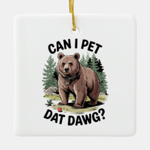 Får jag äta Dat Dawg? Julgransprydnad Keramik