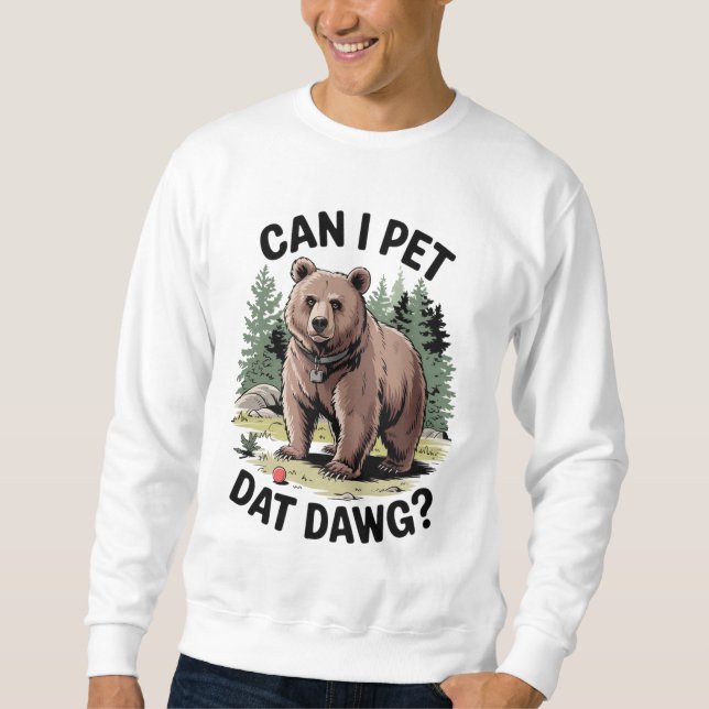 Får jag äta Dat Dawg? Lång Ärmad Tröja (Framsida)