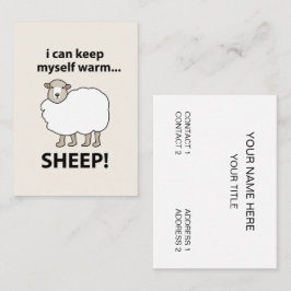 Får jag Behålla min egen varma får Visitkort