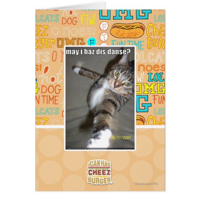 Får jag dansa? hälsningskort (Framsidan)