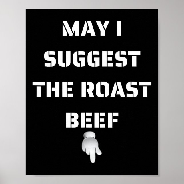 Får jag föreslå rostat nötkött poster (Framsidan)