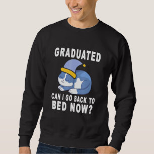 Får jag gå tillbaka till Bed nu Cat Studenten? Lång Ärmad Tröja