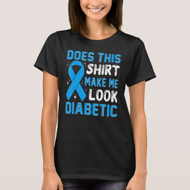 Får jag se diabetes typ 1- diab? t shirt (Framsida)