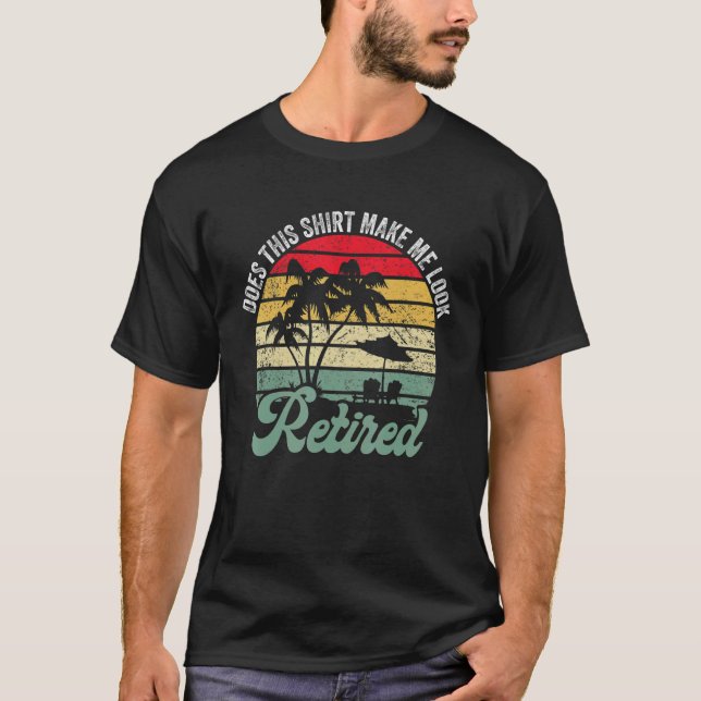 Får jag se trött Retro Pension? T Shirt (Framsida)