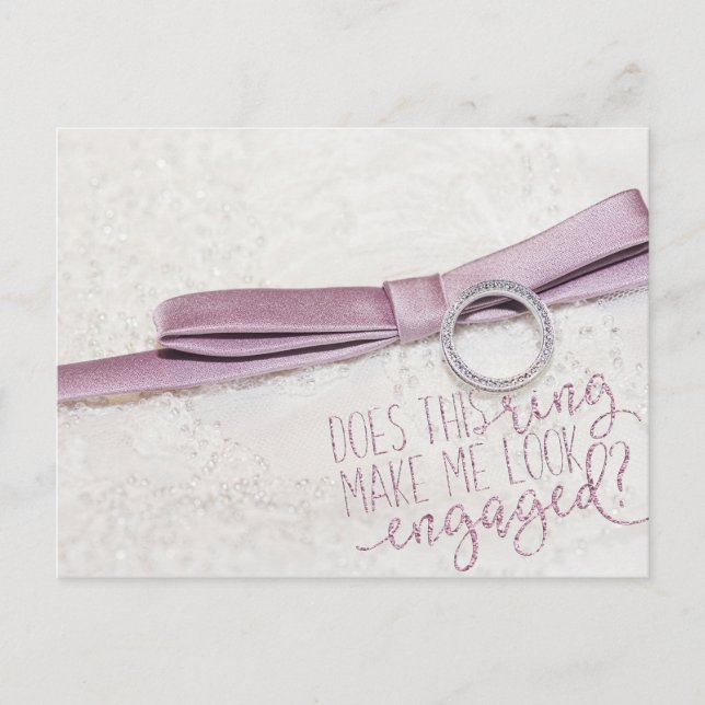 Får jag se ut som förlovad ring? vykort (Framsida)