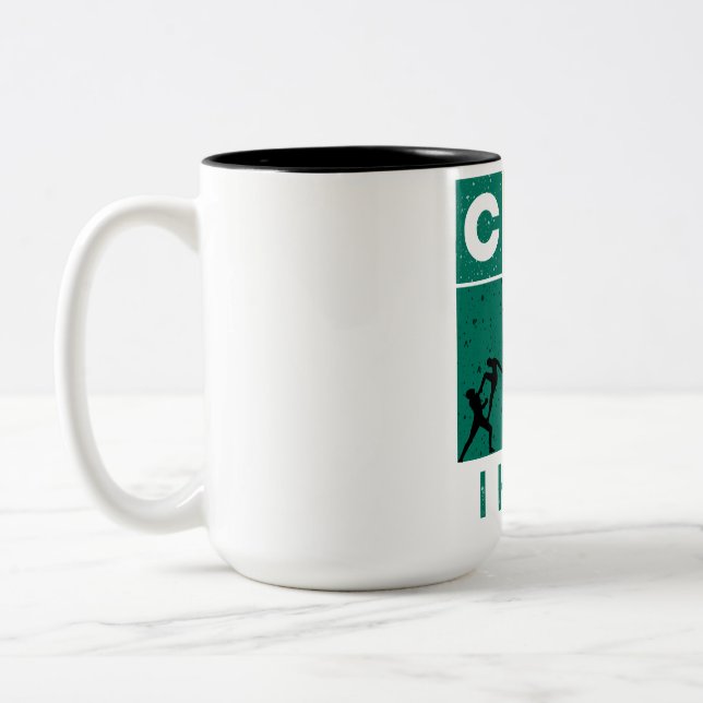 Får jag sparka det? Två-Tonad mugg (Vänster)