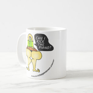 Får jag sparka piano mugg? kaffemugg