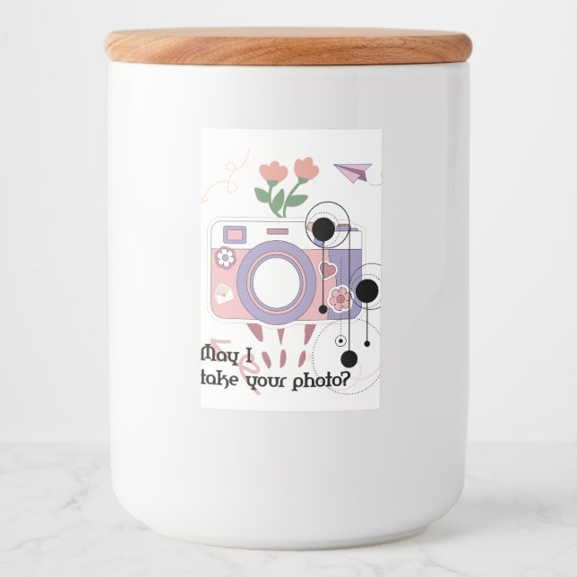 Får jag ta ditt foto? mat etikett (Framsida)