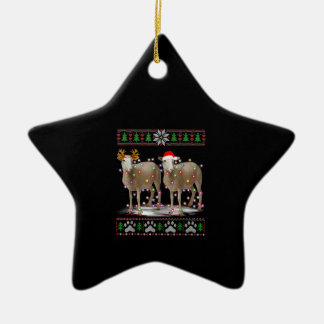 Får Julgran Ljus | Santa Animal Gift Julgransprydnad Keramik